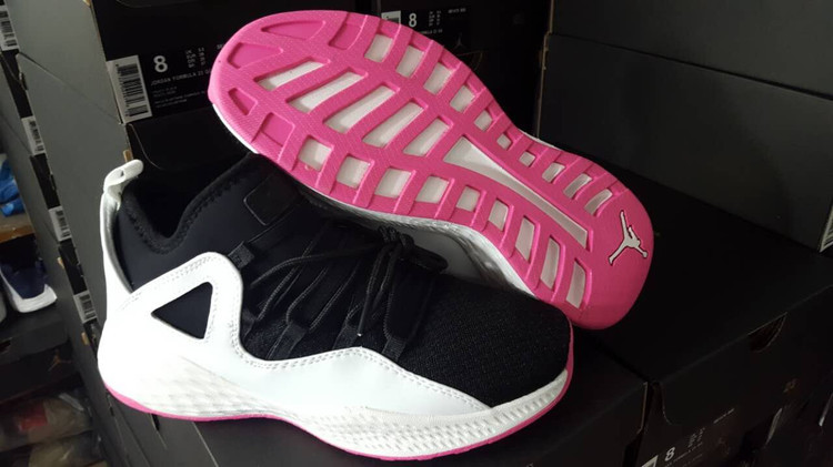 Women AIR JORDAN FORMULA 23 Black White Pink Shoes - Click Image to Close